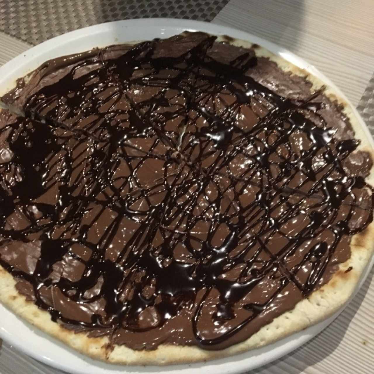 pizza de nutella