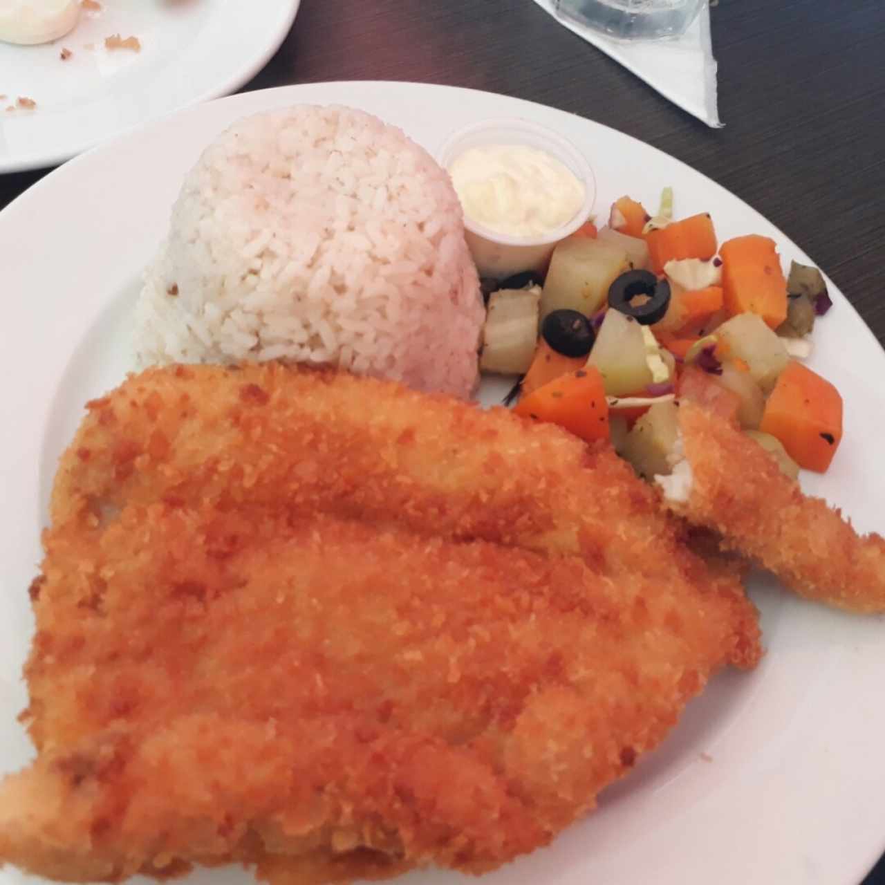 Filete de pescado apanado