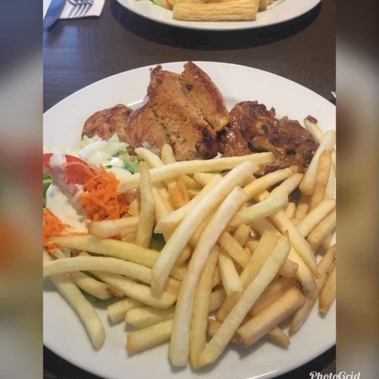 Filete de Pollo con papas fritas 