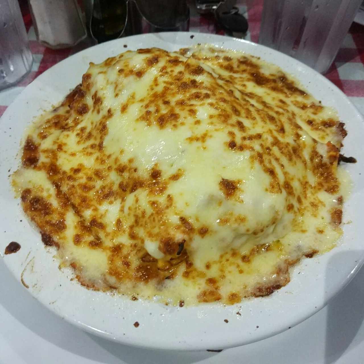 lasaña gratinada de pollo