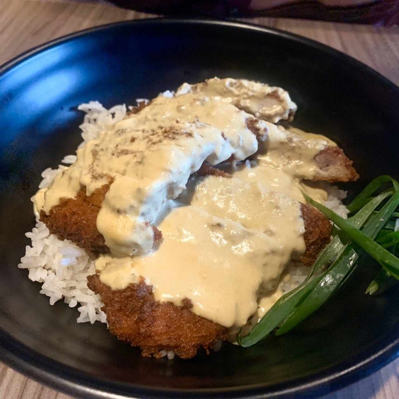 cerdo al curry con arroz!! muy rico recomendado