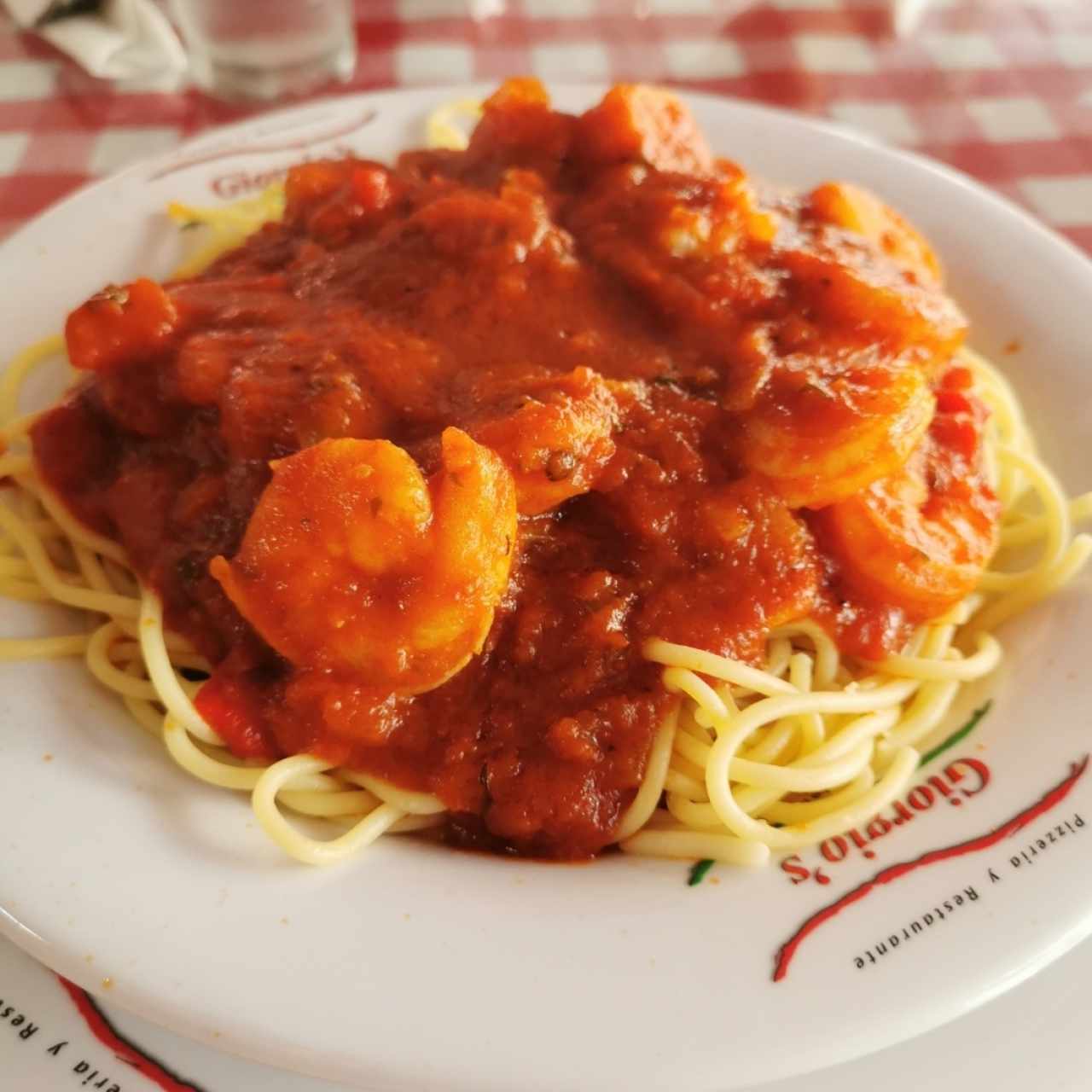 Spaguettini de camarón 