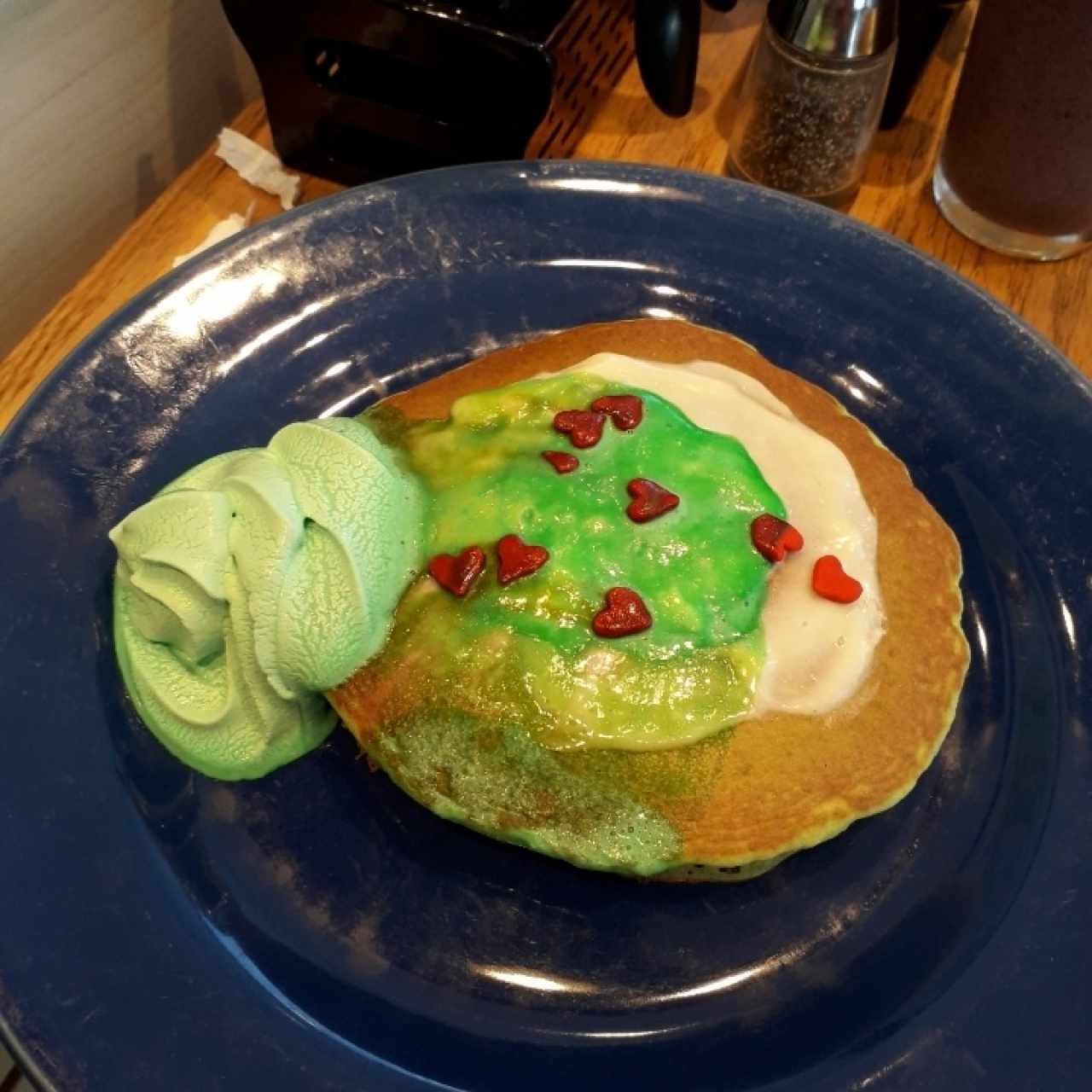 Pancake especial Grinch( por Navidad)