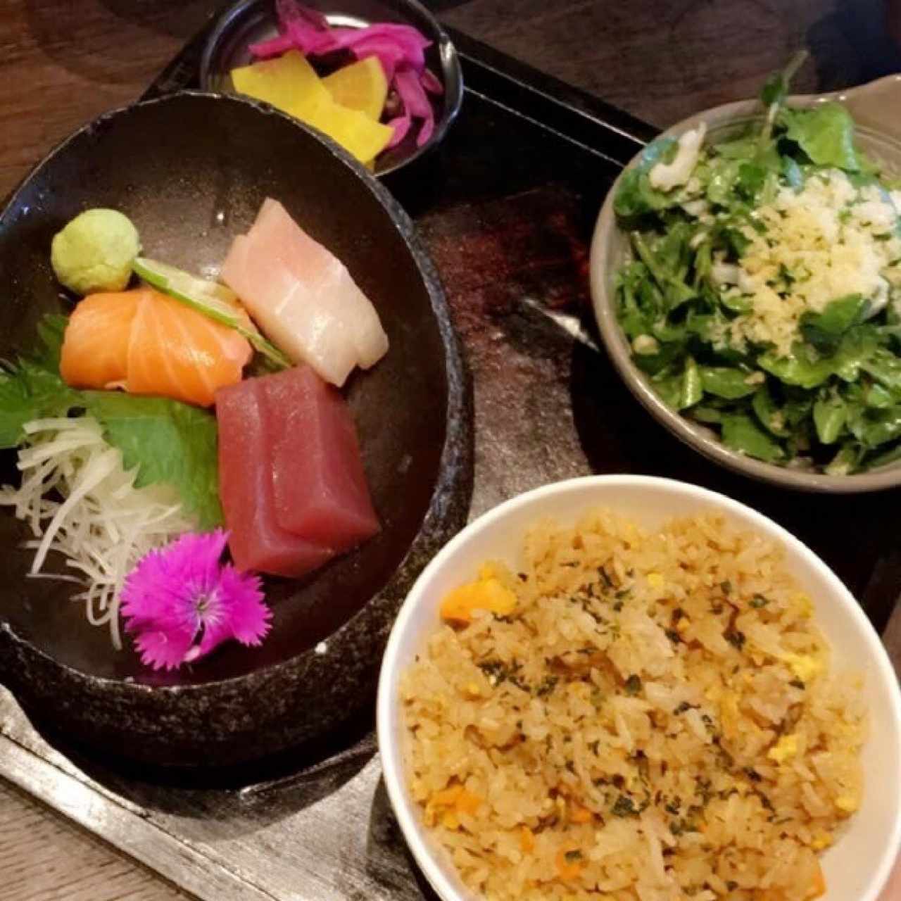 bento box sashimi