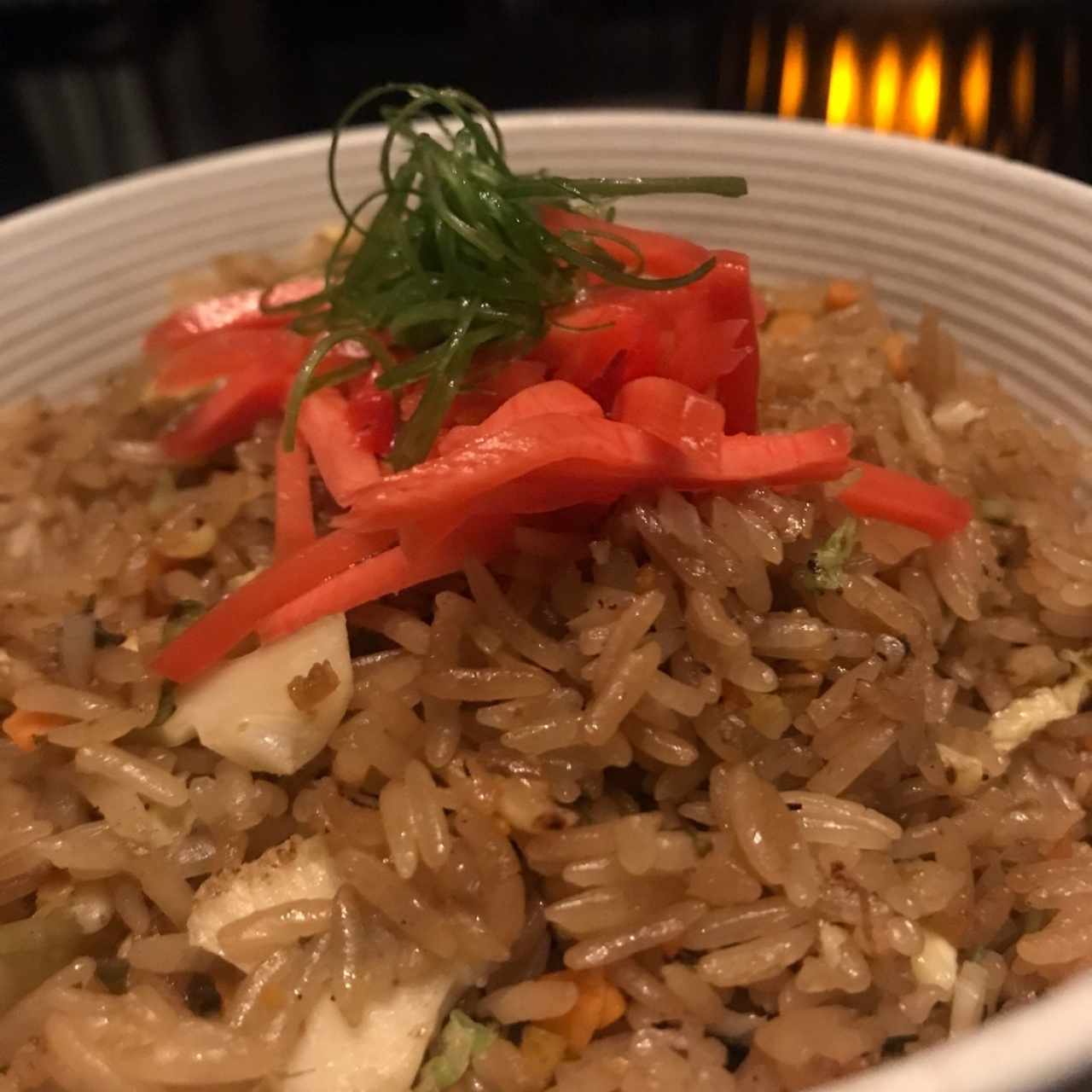 arroz frito con vegetales