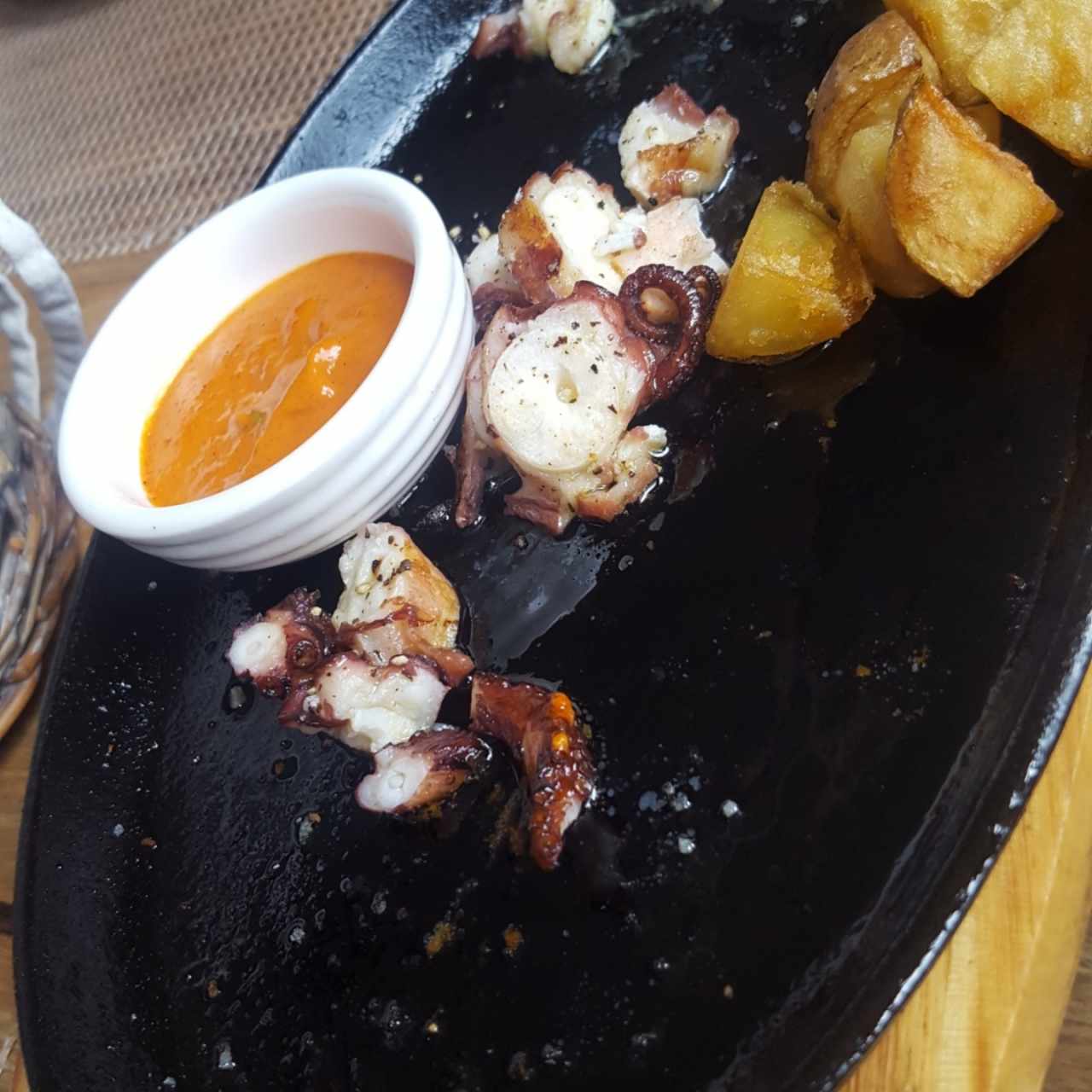 pulpo a la parrilla, despues de probar algo