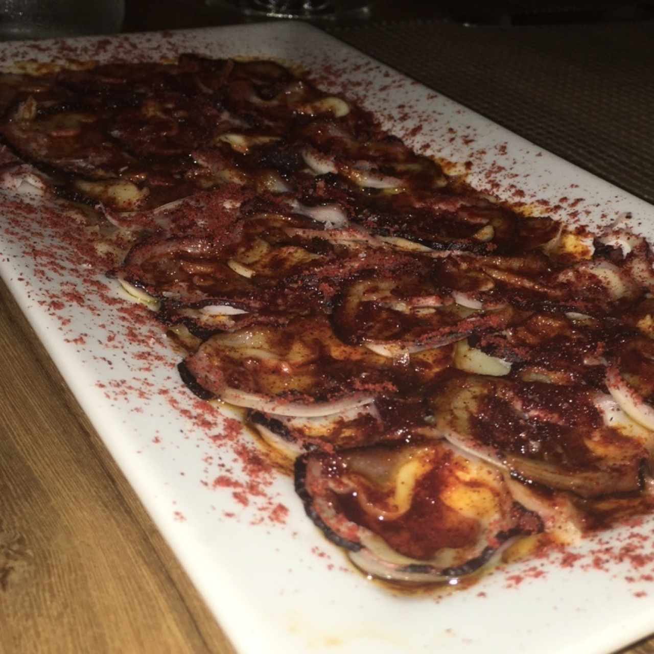 carpaccio de pulpo