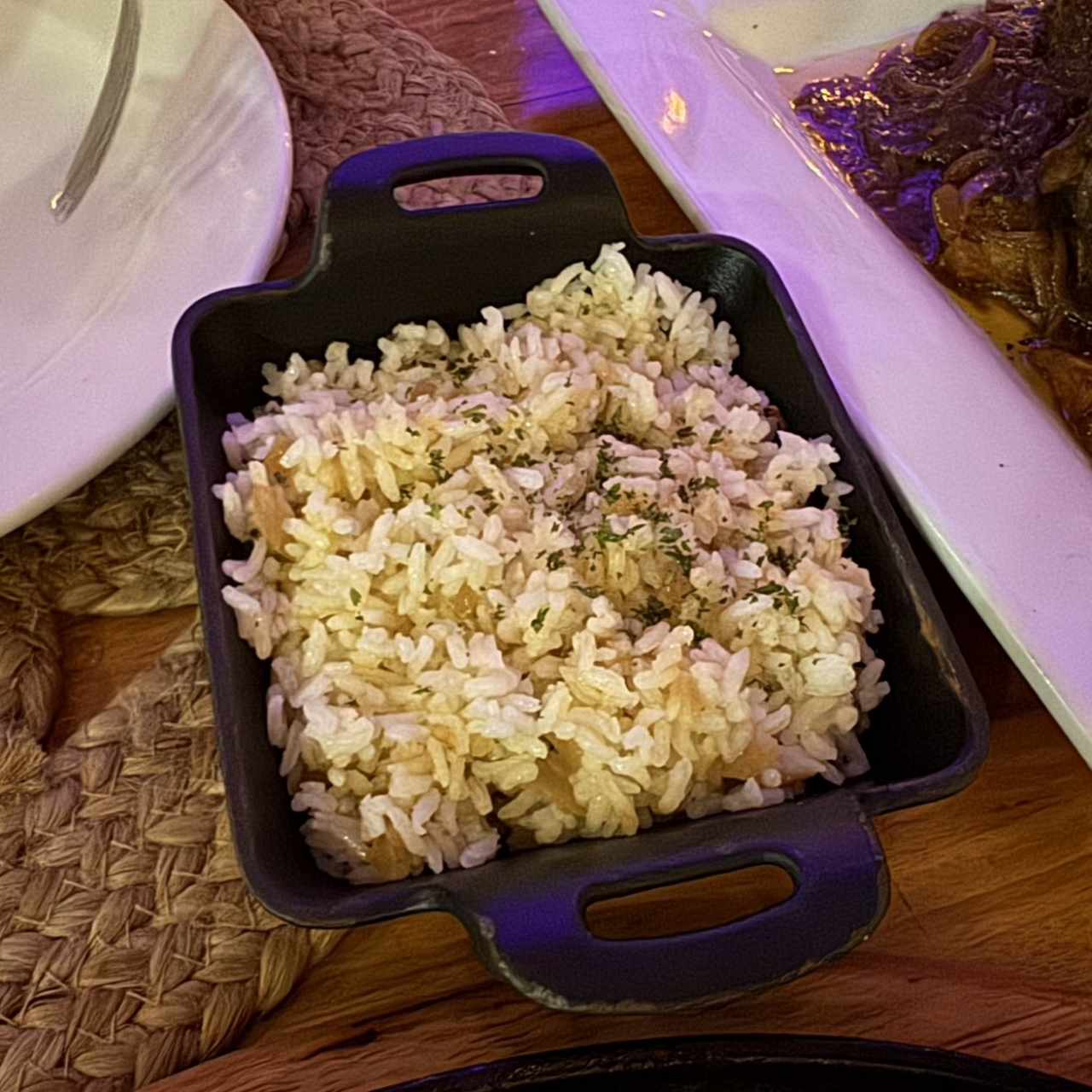 Arroz salteado con ajo y cebolla