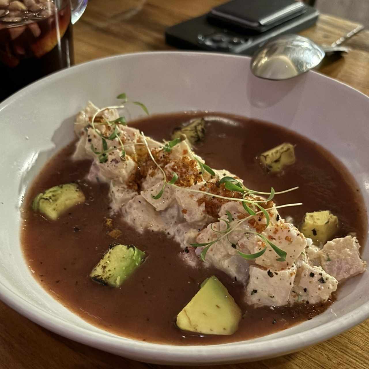 Ceviche de cobia