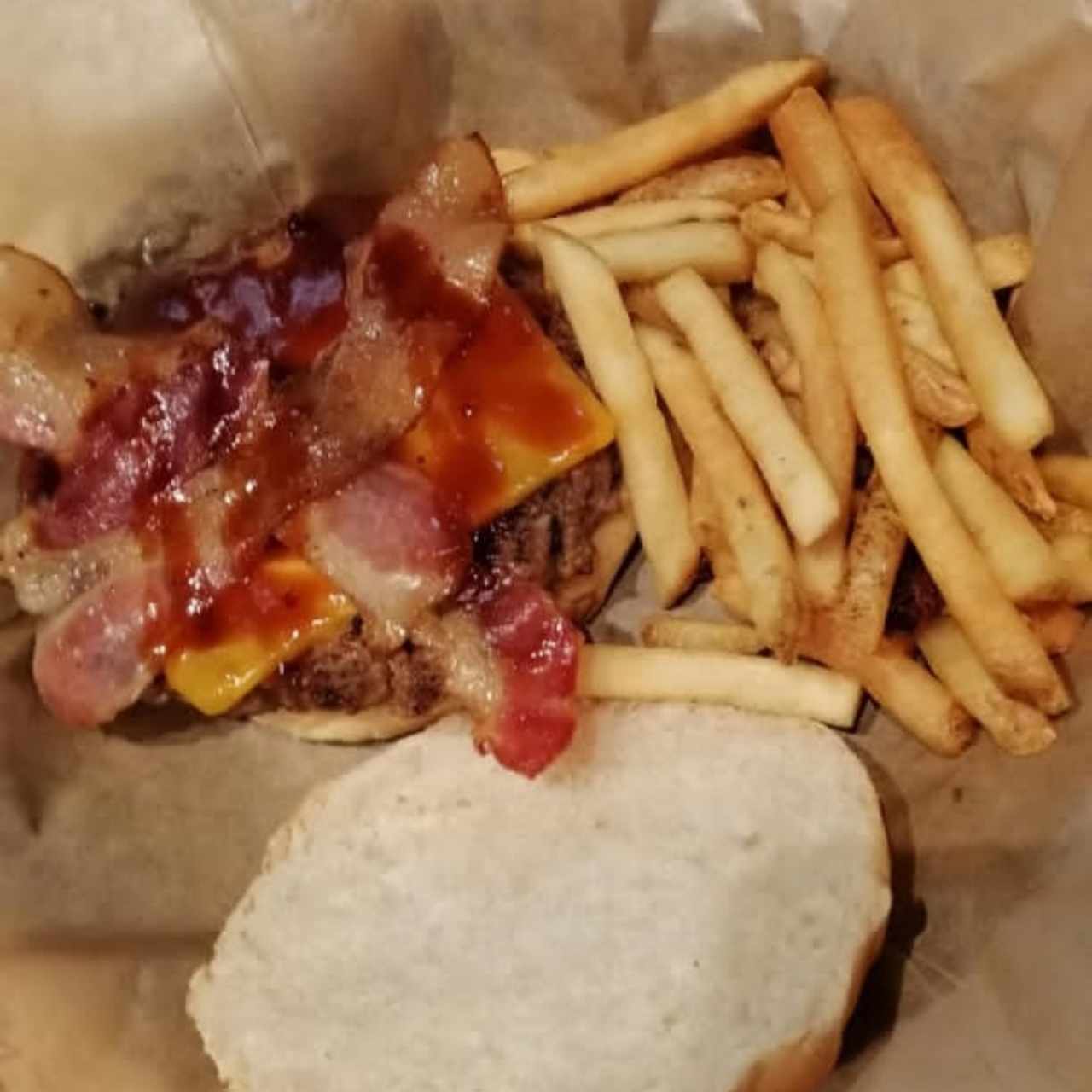 cheeseburguer con bacon