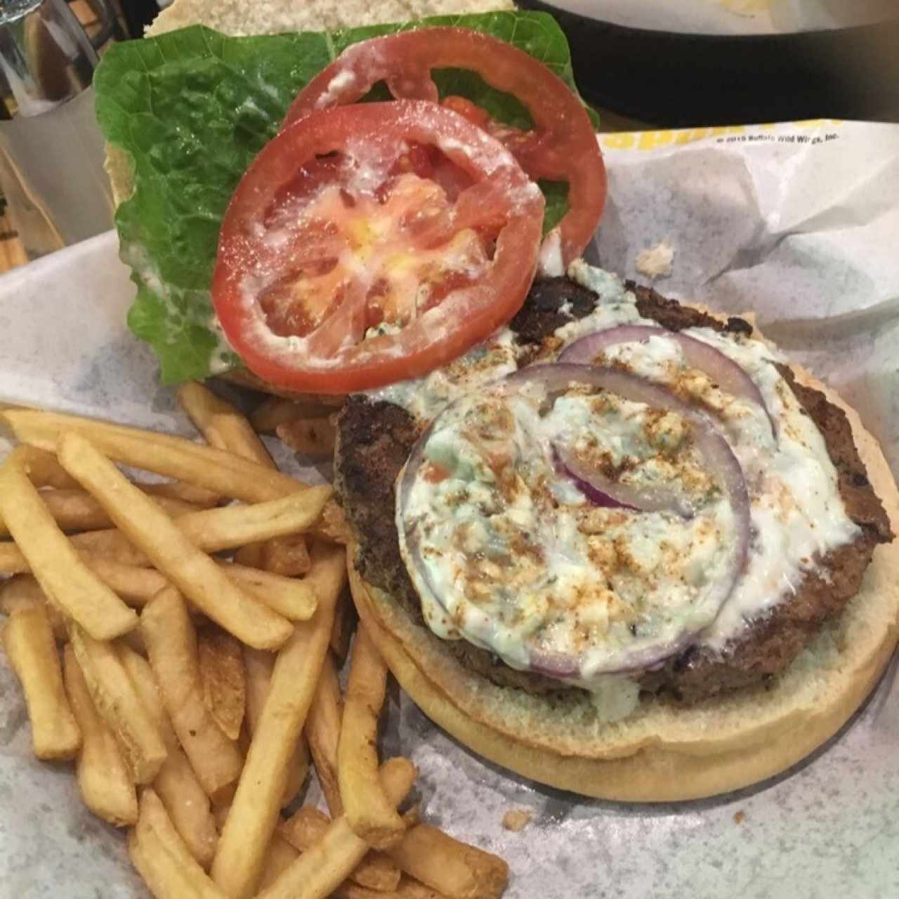 blue cheese burger