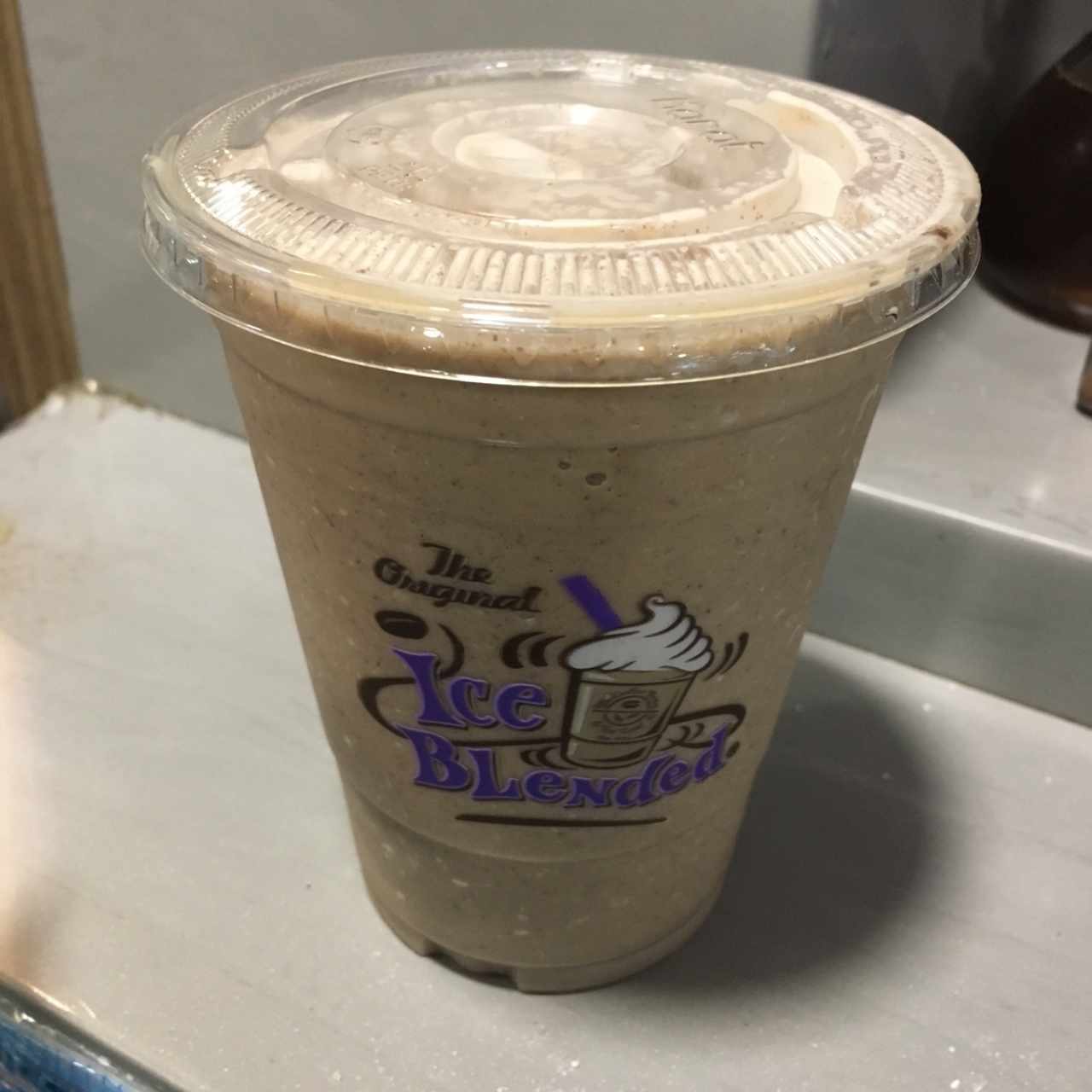Ice blended cookies and cream