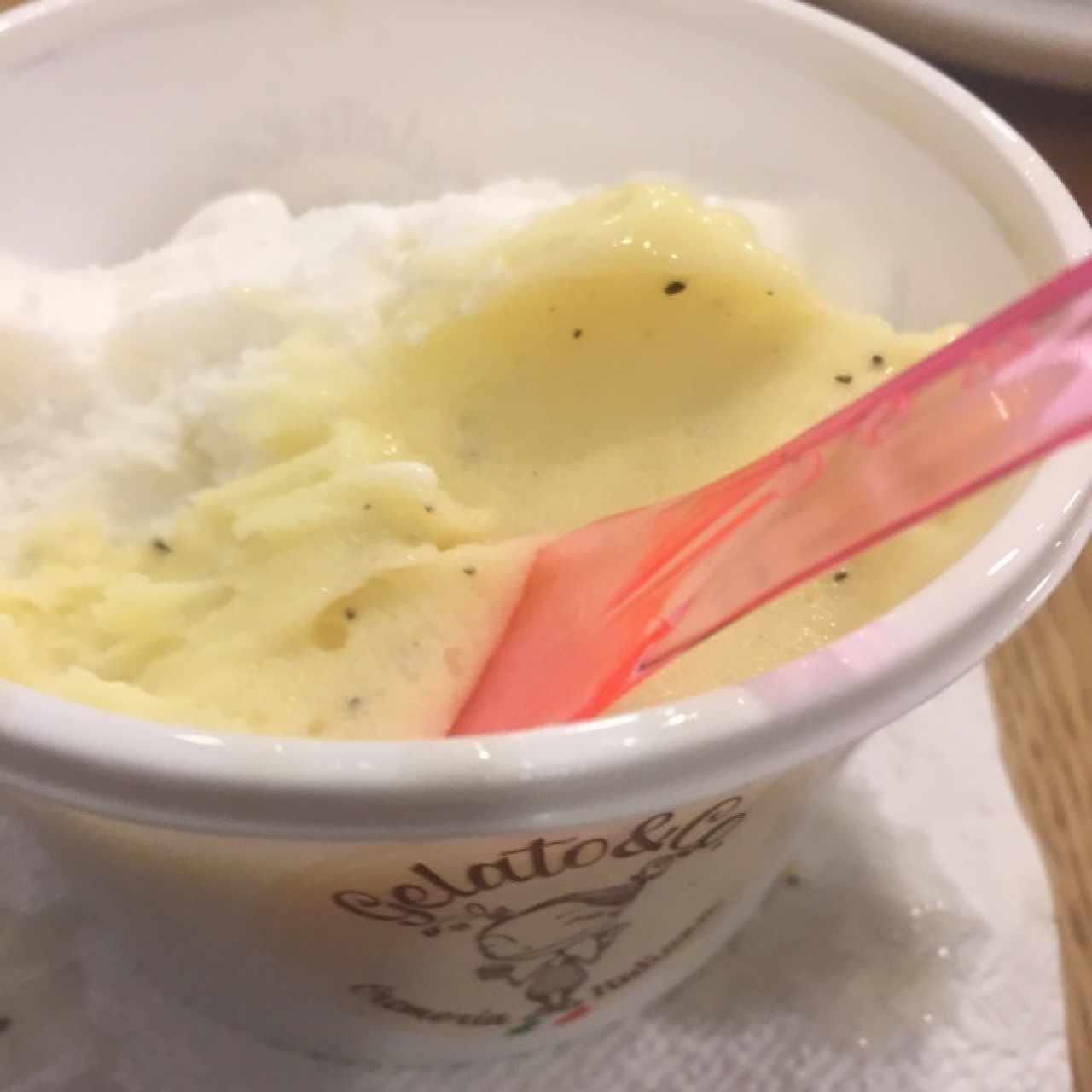 helado de Maracuya y helado de coco