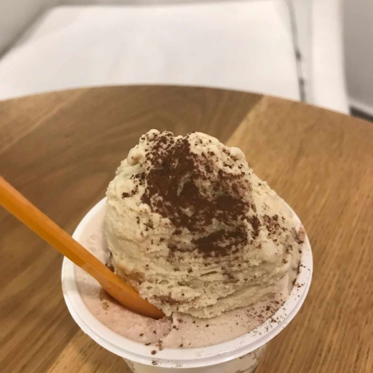 Helado tiramisú con cheesecake 