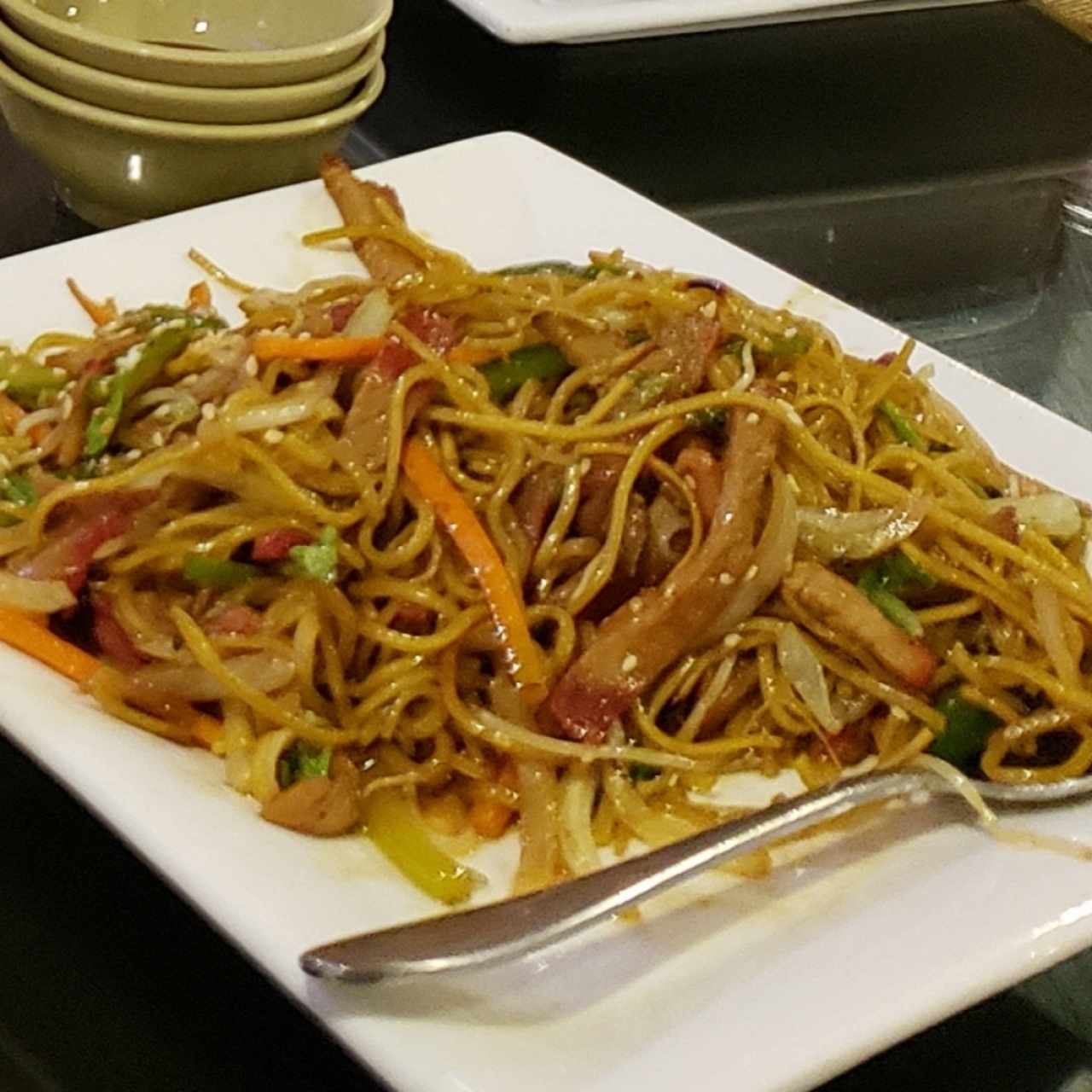 Chow Mein con puerco