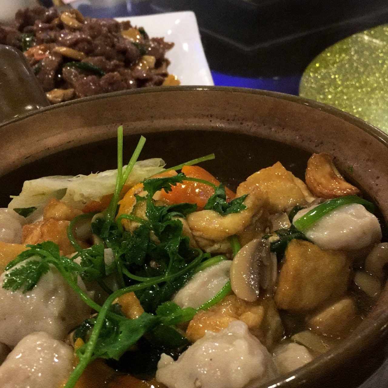 cacerola de albondigas de pescado con tofu