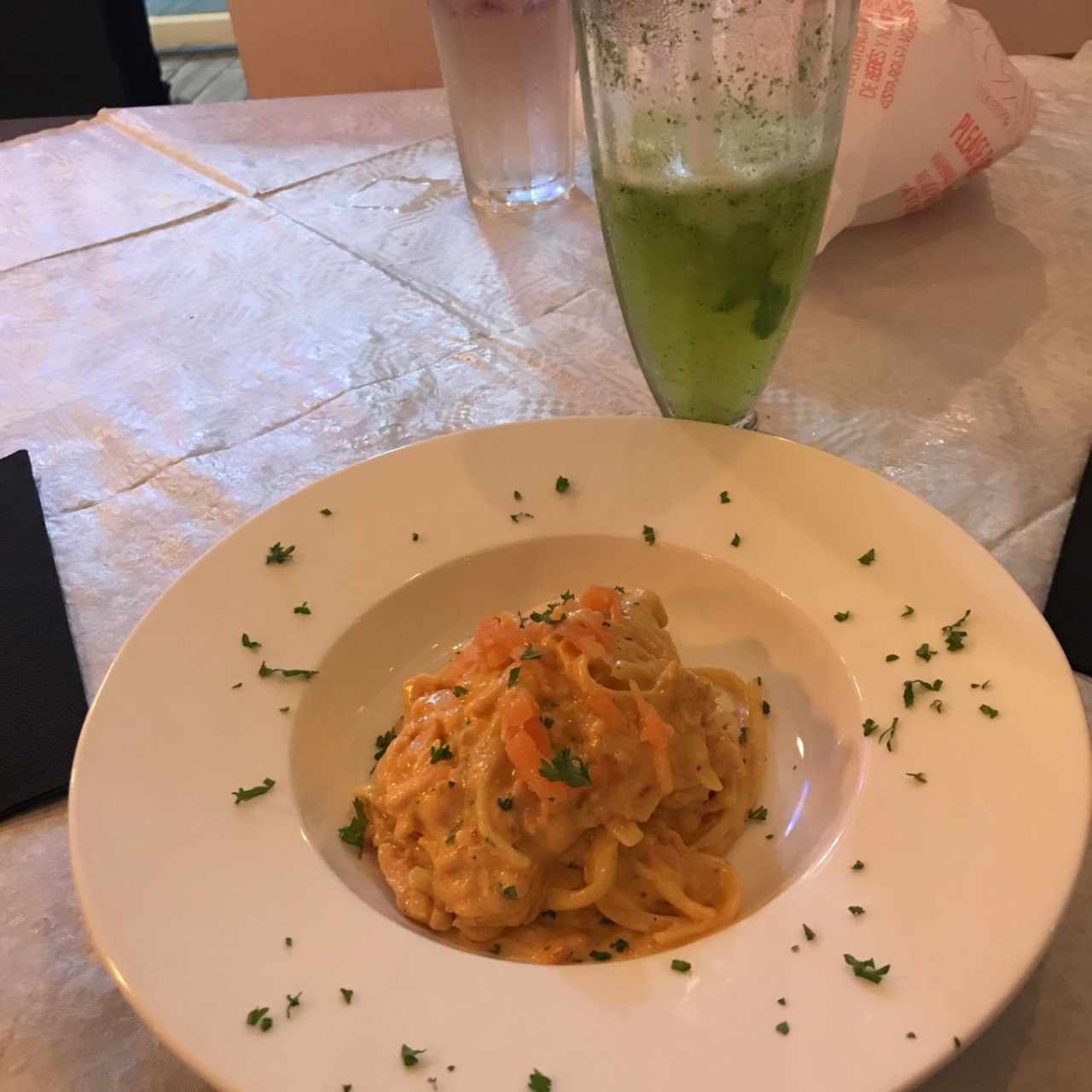 Pasta de salmón en salsa rosada! 