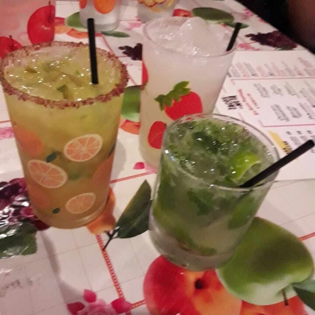 Margarita tradicional, Margarita Mexicano y Mojito 