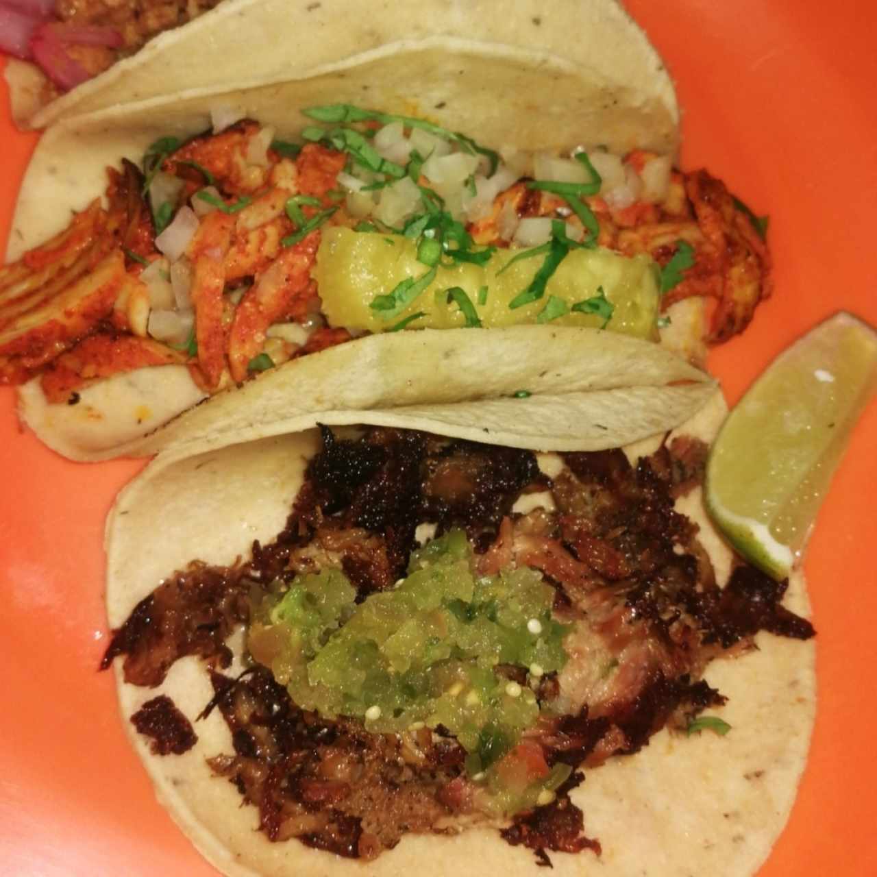 Tacos Pastor y Carnitas