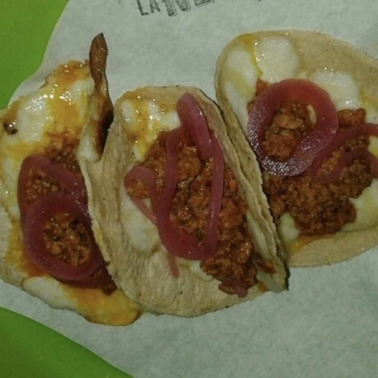 Tacos de chorizo