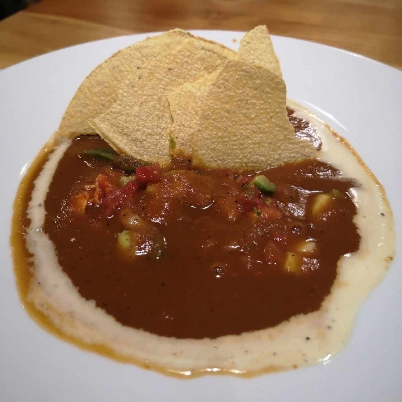 Sopa de tortilla con pollo