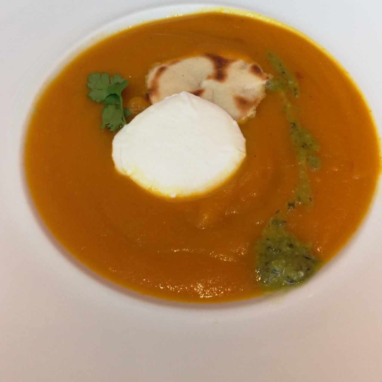 Sopa el sol (de zapallo)