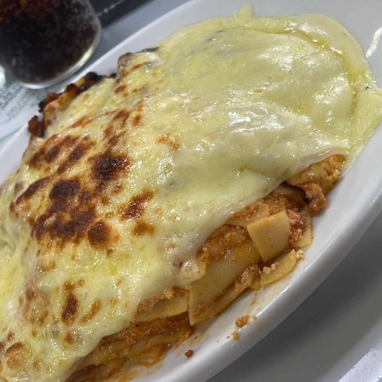 Lasaña gratinada 