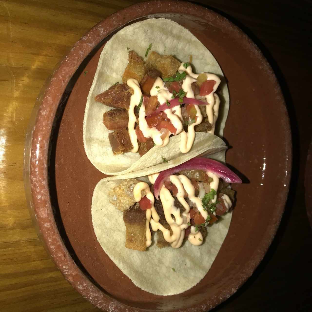 tacos de chicharon