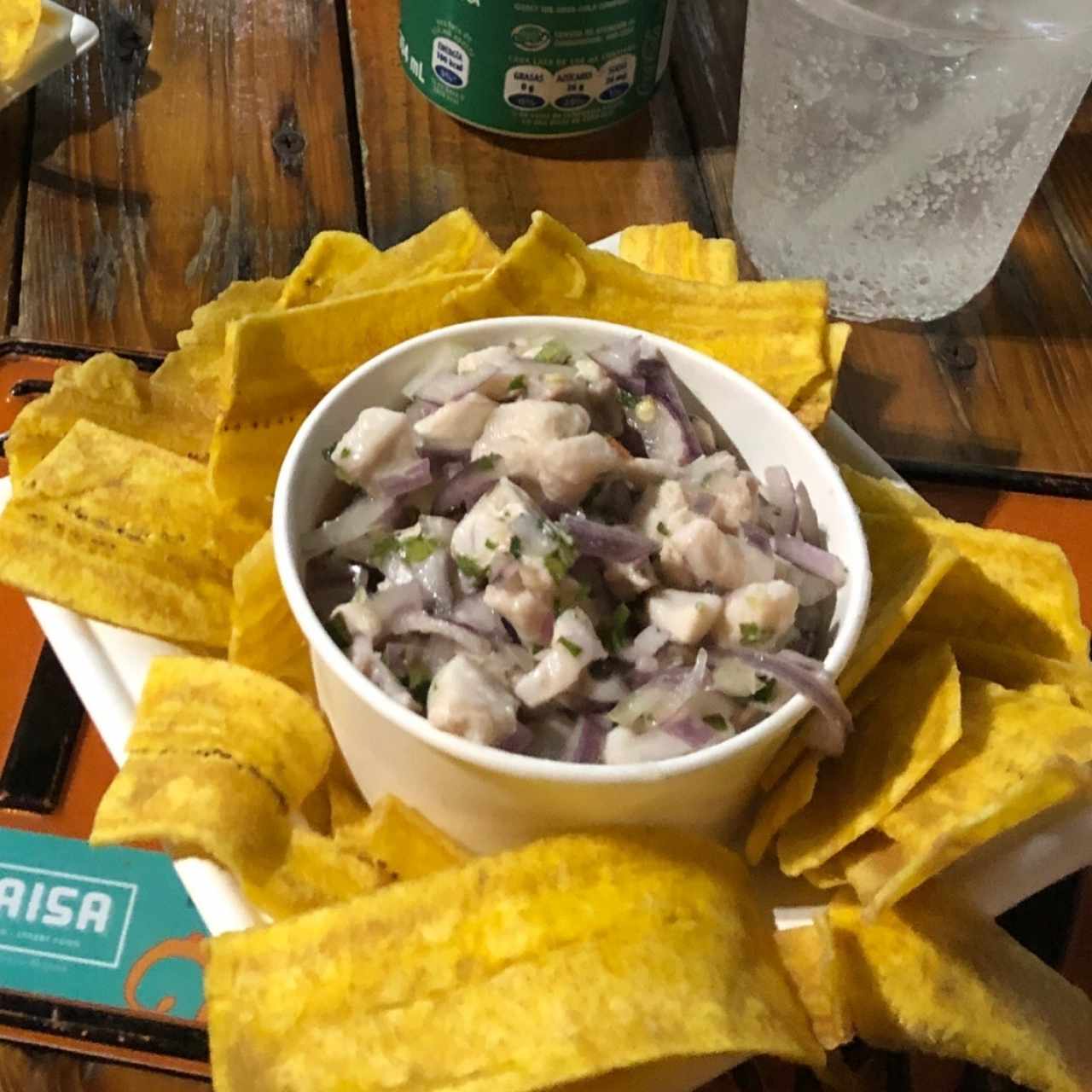 Ceviche de Corvina Sencillo Con Cebolla Morada