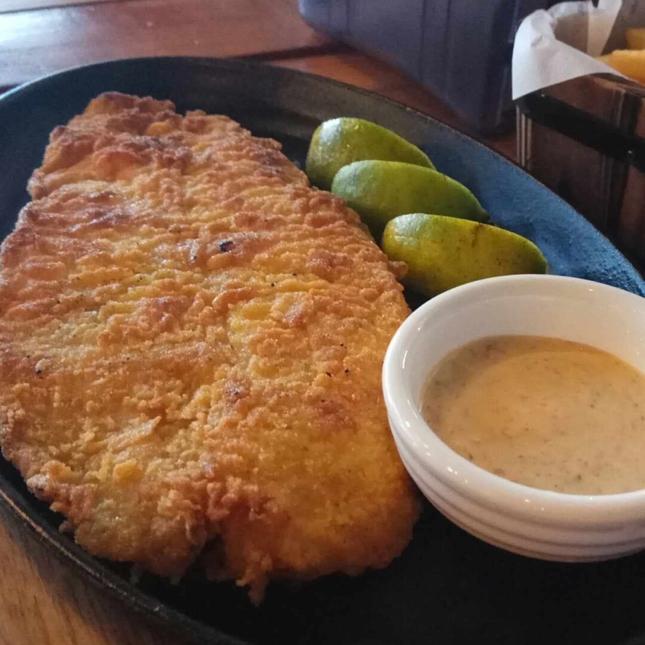 filete de corvina apanada