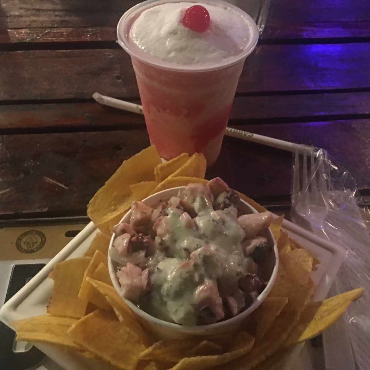 ceviche de pulpo con salsa de chimy churry
