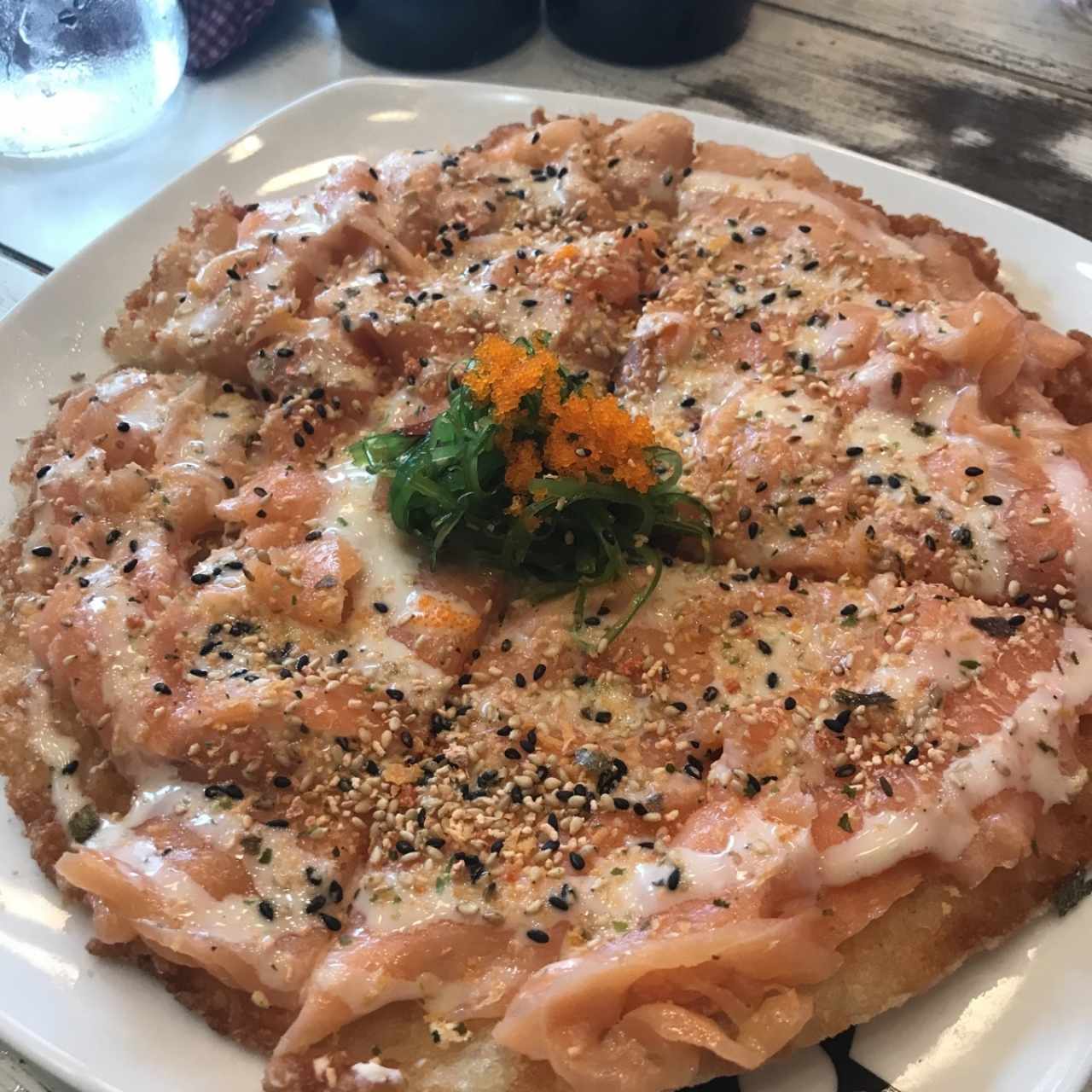 pizza de salmon ahumado