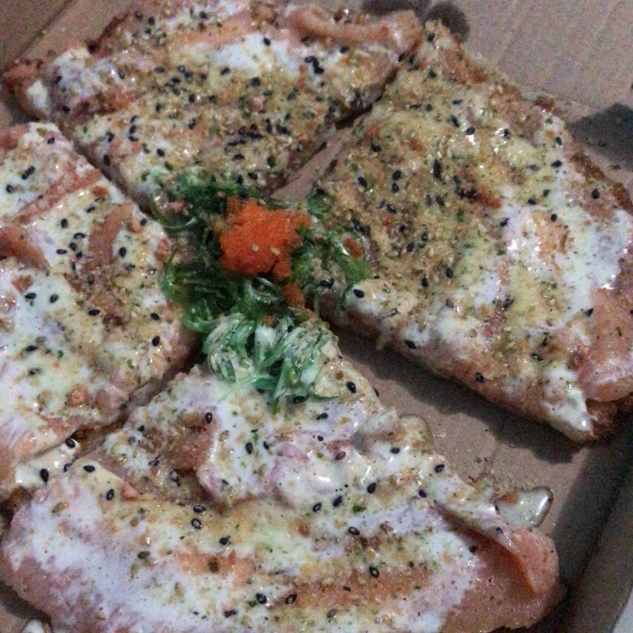 Pizza de Salmon fresco