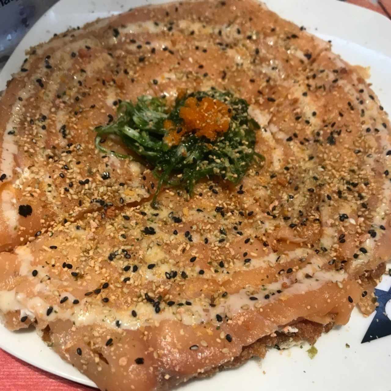 pizza de salmon ahumado
