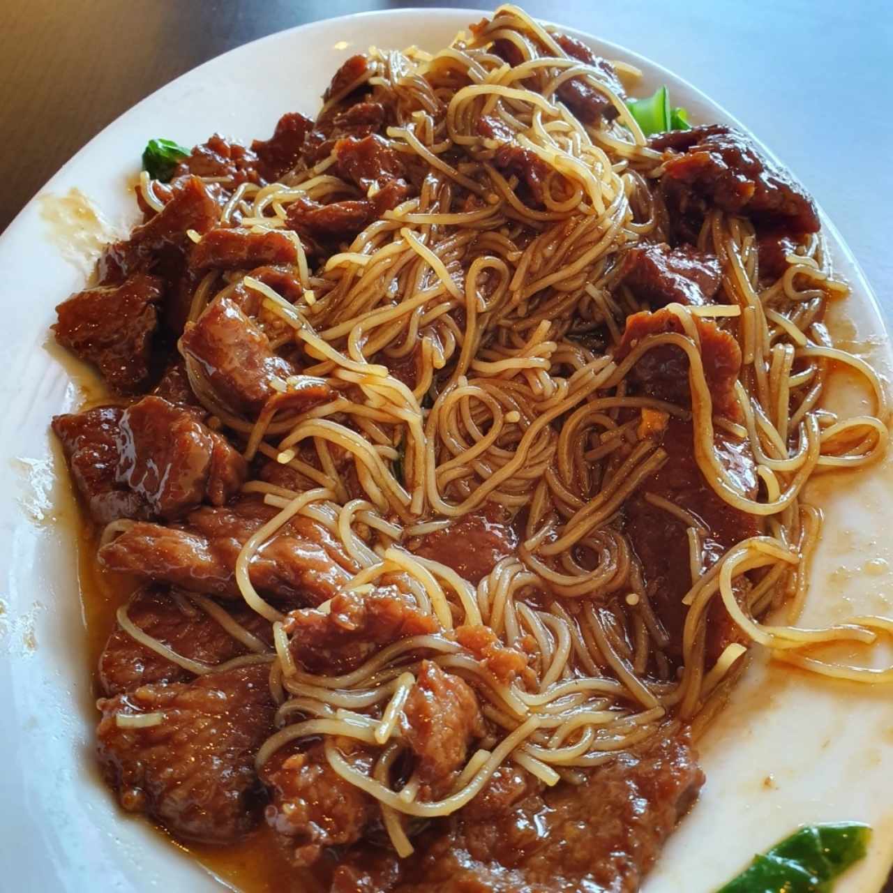 fideos con carne