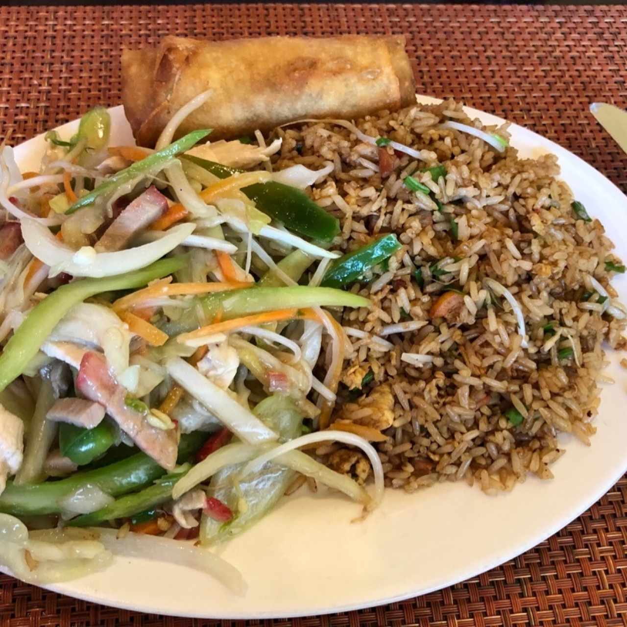 Chop Suey, Arroz Frito y Spring Roll