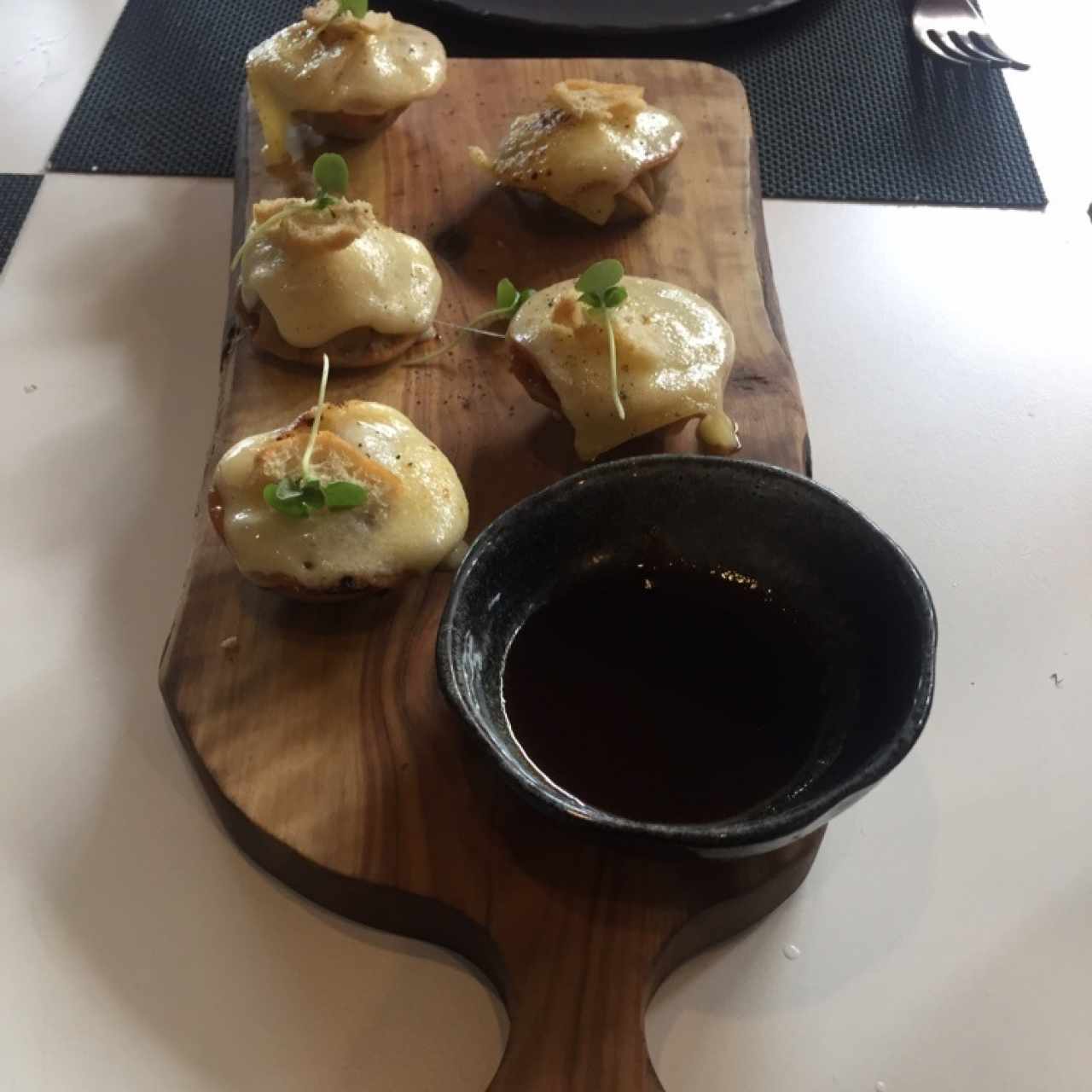 Dumplings de sopa de cebolla