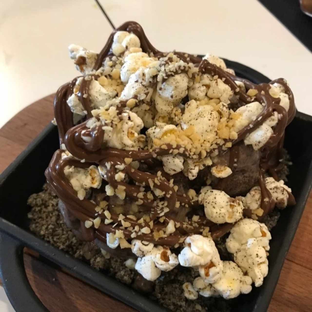 Helado de chocolate