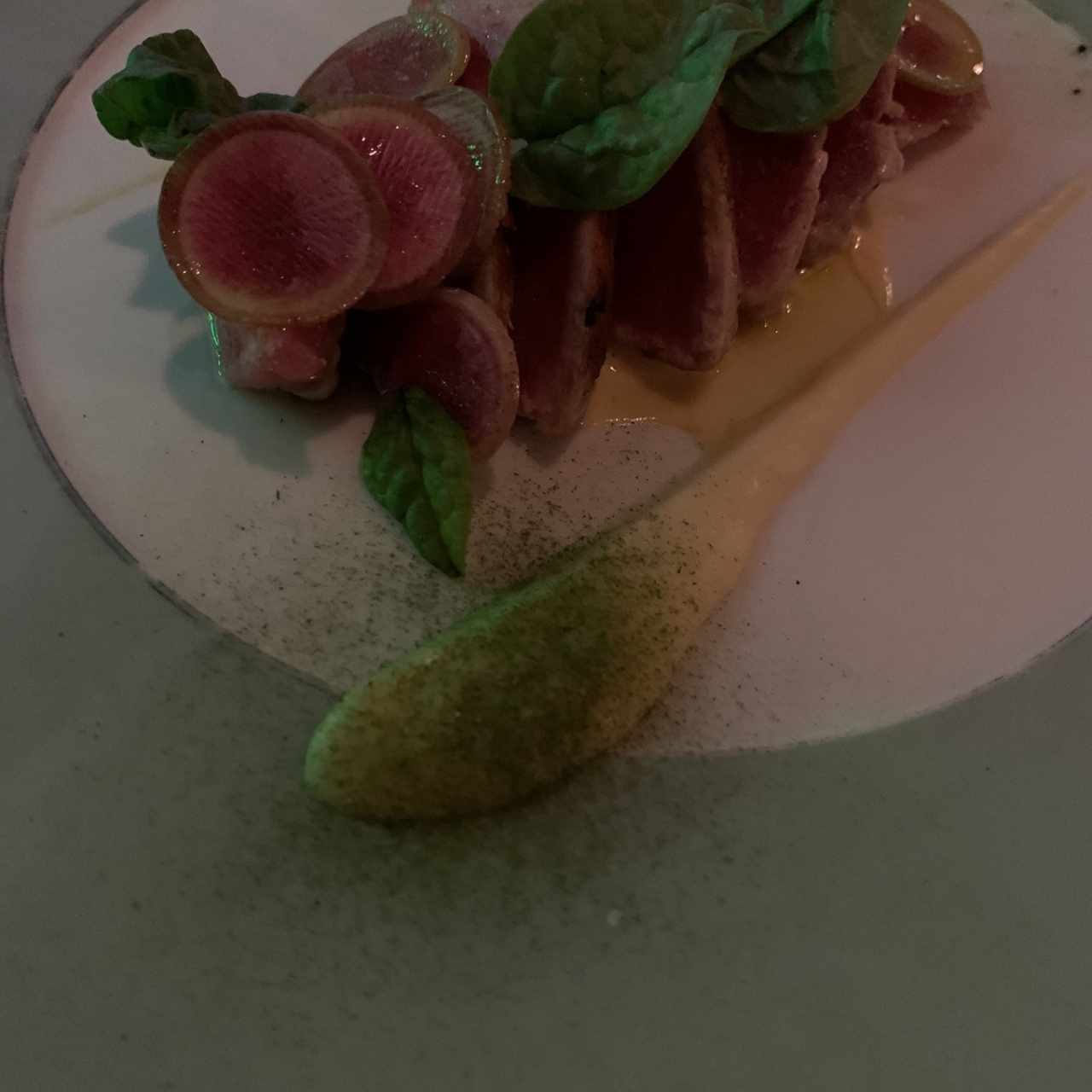 seared tuna with spicy mayo 