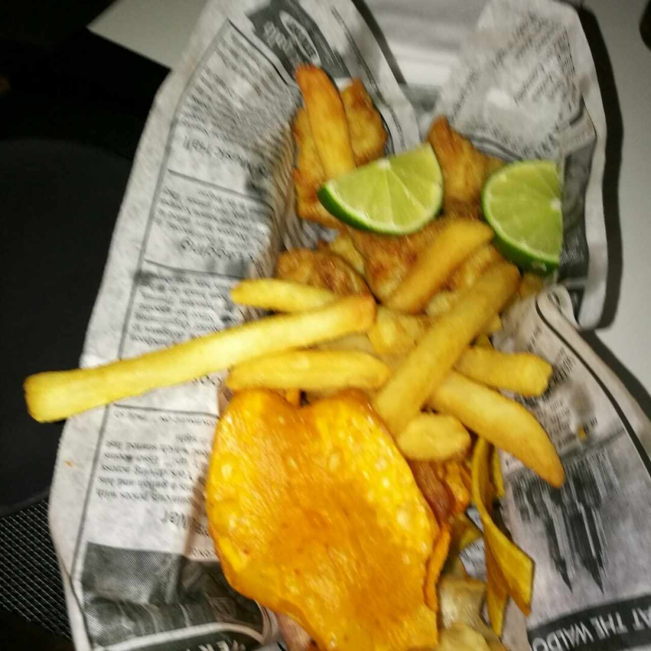 Fish and chips-chips