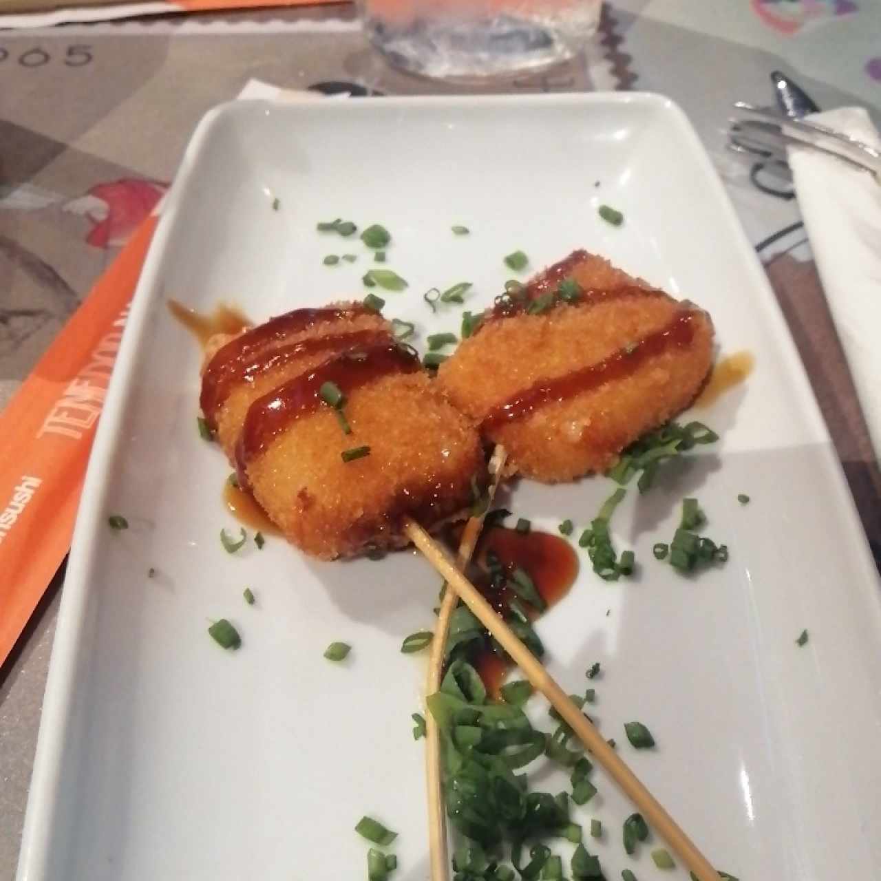 brocheta de queso