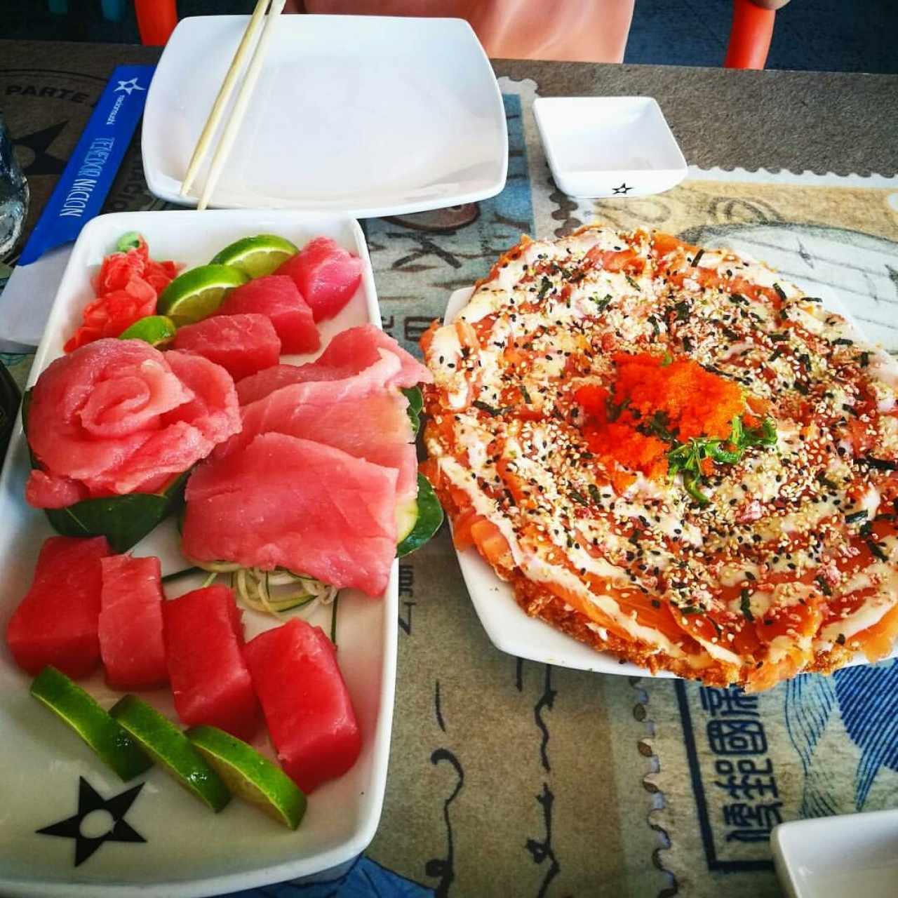 sashimi y sushipizza