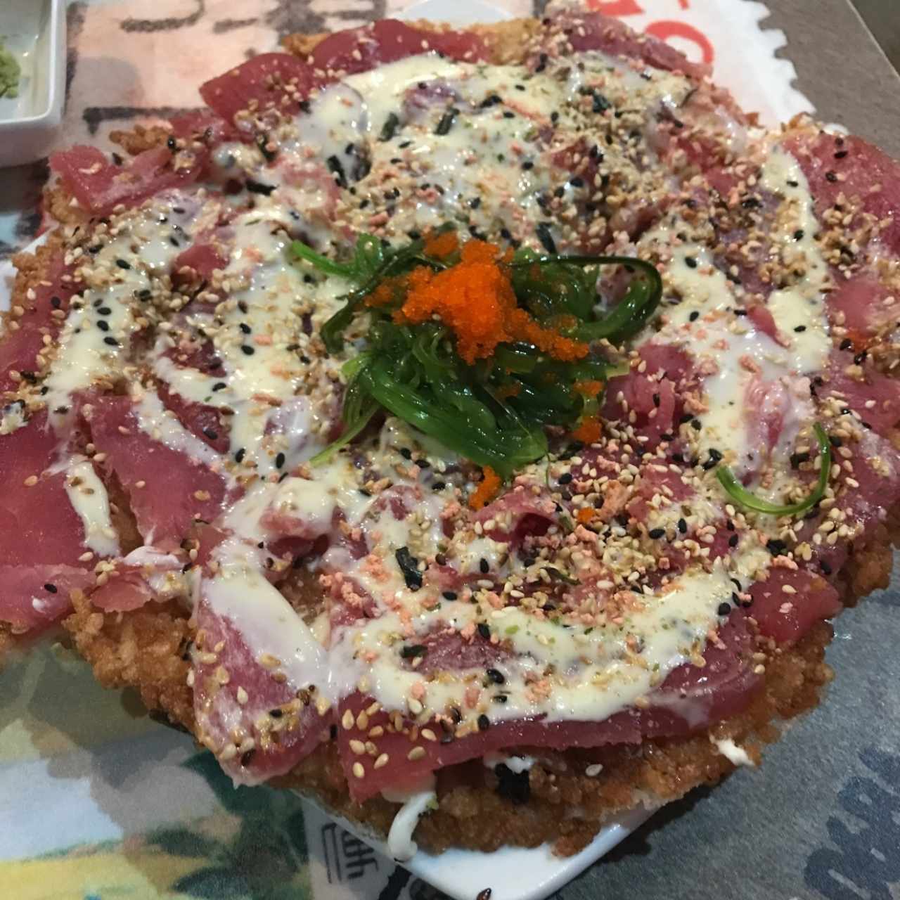 Sushi Pizza de atun