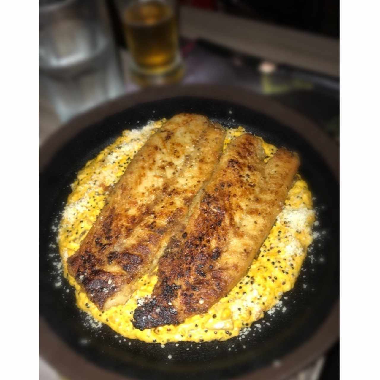 Quinoco (“Risotto” de quinoa con corvina a la plancha)