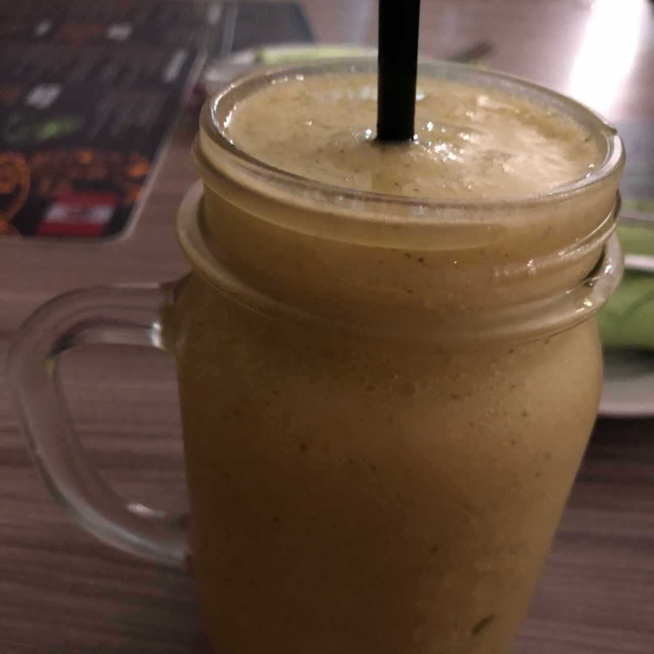 jugo de maracuya con hierba buena 