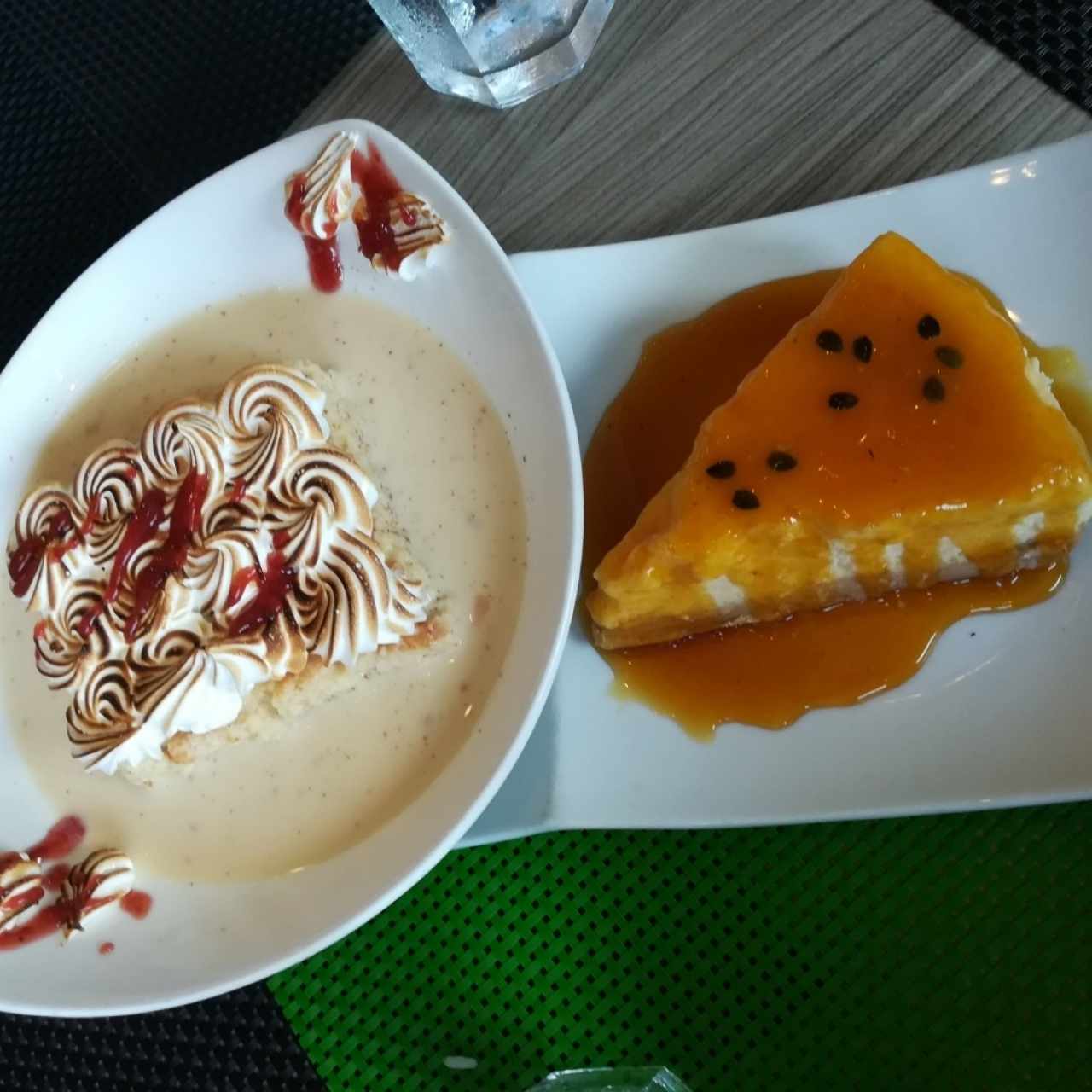tres leches y cheesecake