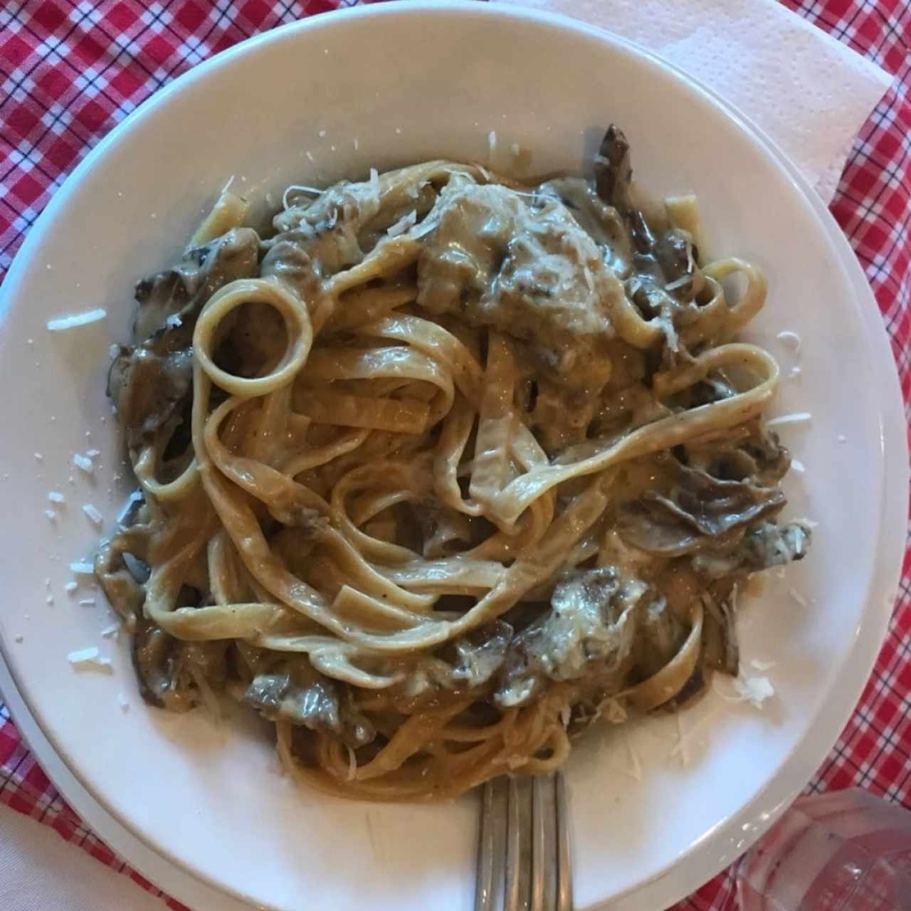 Pasta con hongos