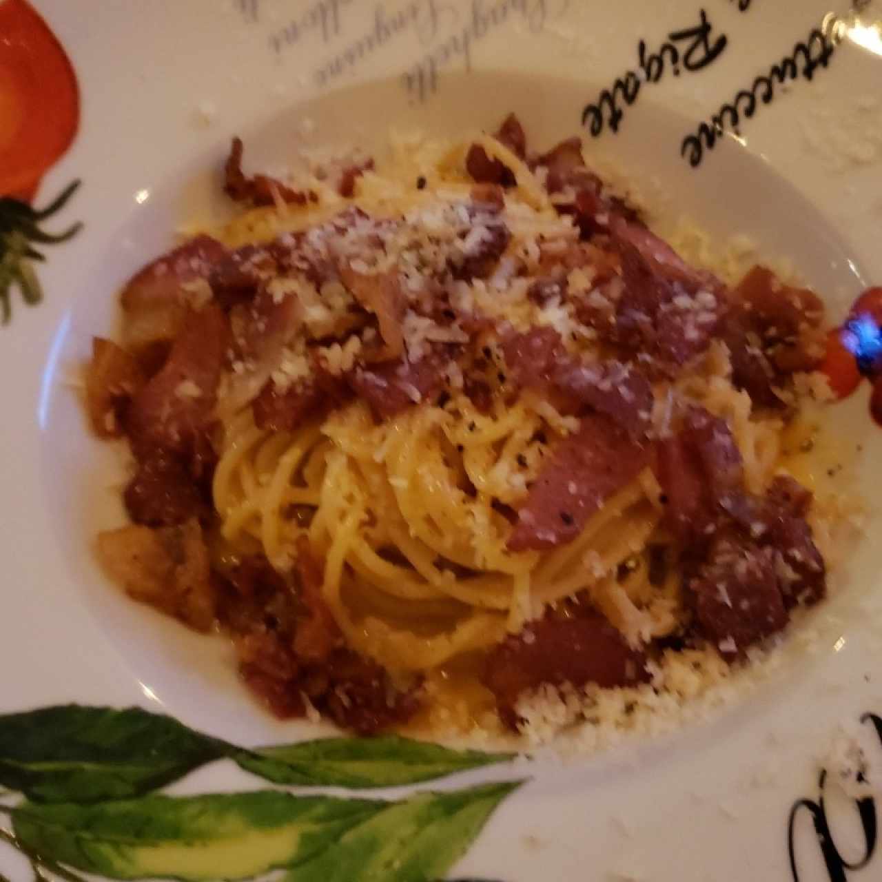 spagetti a la carbonara