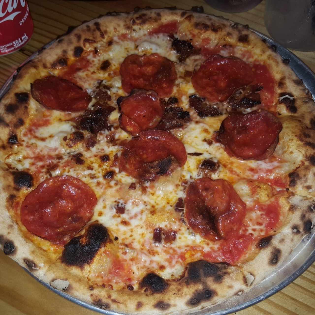 Pizza de Pepperoni y Bacon