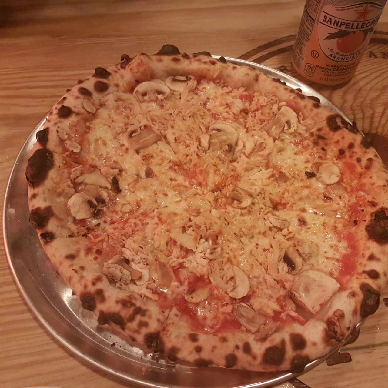 Pizza Champiñón y pollo